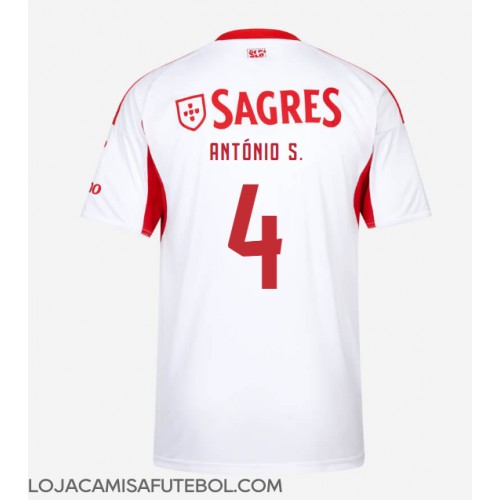 Camisa de Futebol Benfica Antonio Silva #4 Equipamento Alternativo 2025-26 Manga Curta